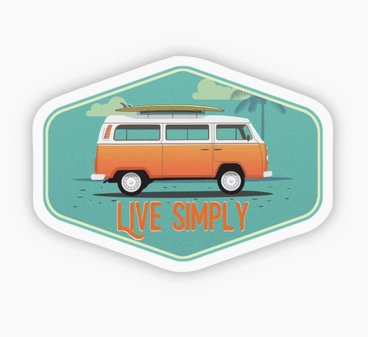 Live Simply #vanlife Sticker